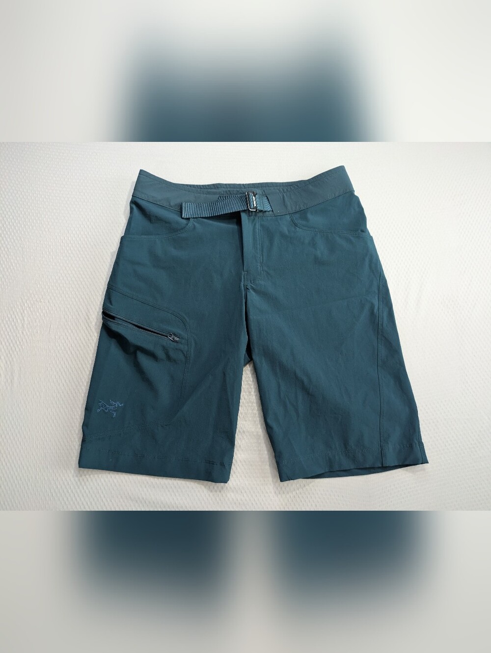 Arcteryx Lefroy Shorts Mens 28 Turquoise Hiking Trekking Technical Stretch EUC